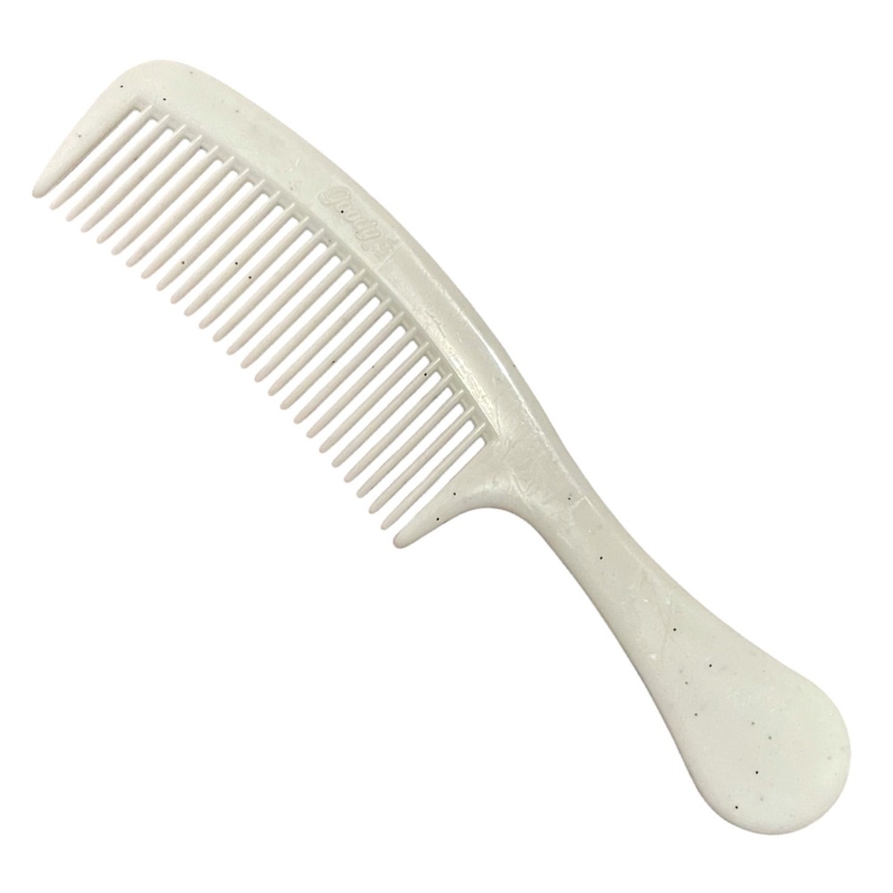 Vtg Goody Unbreakable Super Comb white Made in USA 80s Comb purse pocket